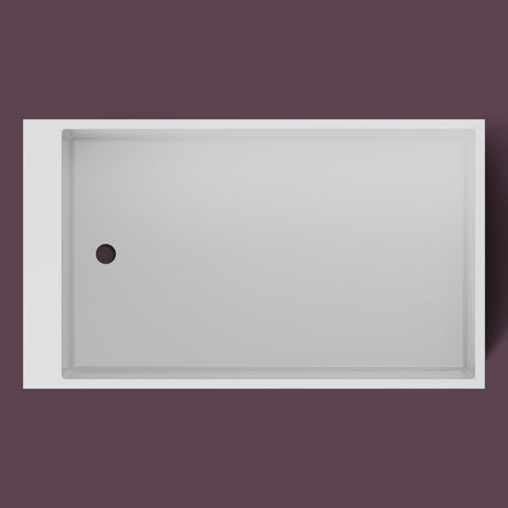 Omnitub Sheer – 1200 × 700 Deep Soaking Tub – 600mm Depth — from above [render:topdown:nofeet] [bg:deepaub]