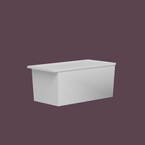 Omnitub Sheer 1400 – 1400 × 700 Deep Soaking Tub – 600mm Depth — low corner [render:lowcorner:nofeet] [bg:deepaub]