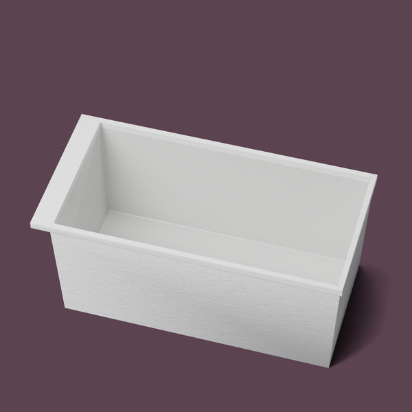Omnitub Sheer 1400 – 1400 × 700 Deep Soaking Tub – 600mm Depth — rim detail [render:rimdetail:nofeet] [bg:deepaub]