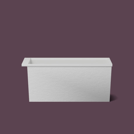 Omnitub Sheer 1400 – 1400 × 700 Deep Soaking Tub – 600mm Depth — side elevation [render:sideon:nofeet] [bg:deepaub]