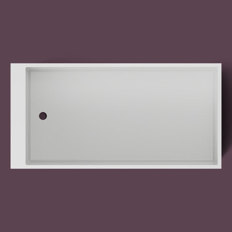 Omnitub Sheer 1400 – 1400 × 700 Deep Soaking Tub – 600mm Depth — from above [render:topdown:nofeet] [bg:deepaub]