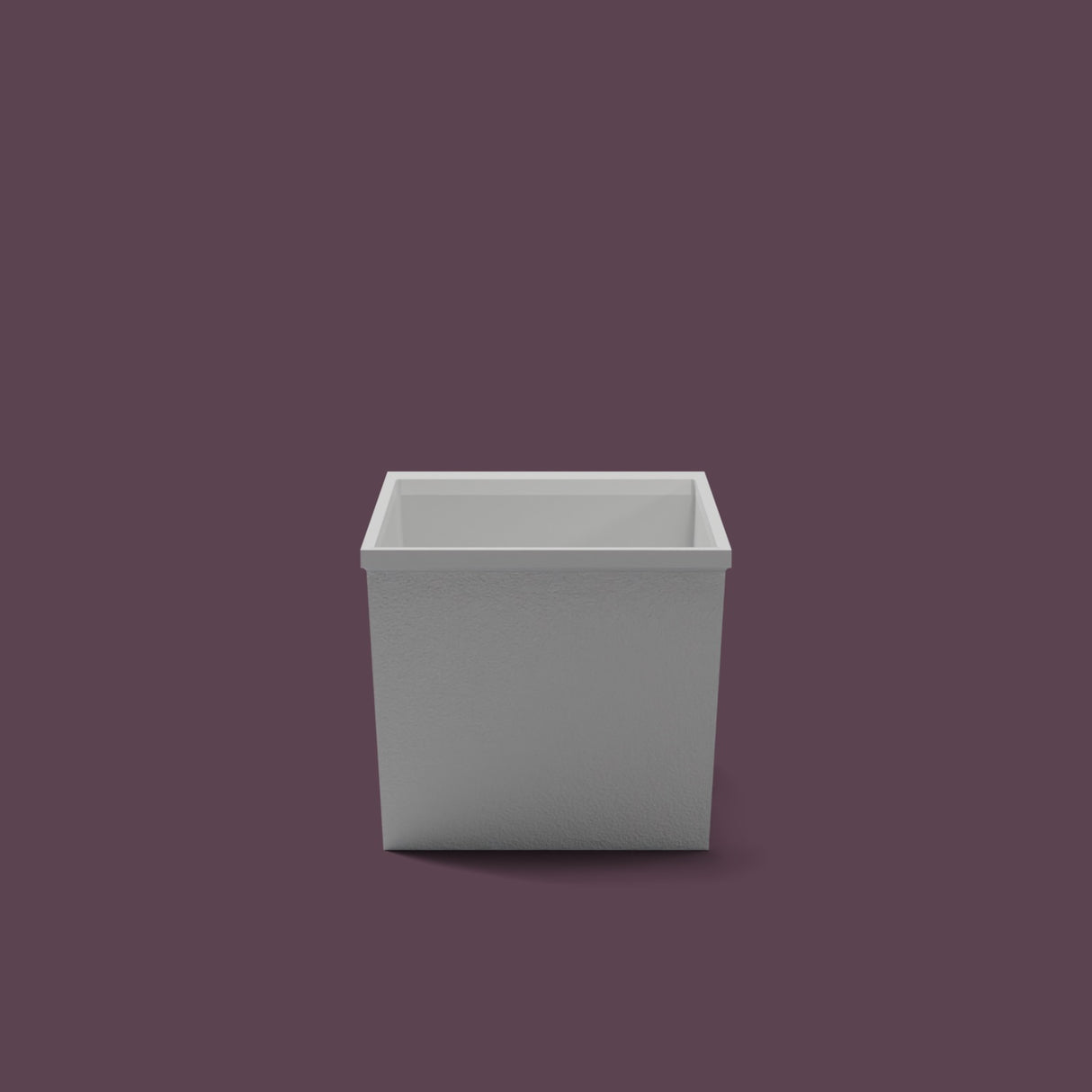 Omnitub Sheer – 900 × 700 Deep Soaking Tub – 600mm Depth — end elevation [render:endelev:nofeet] [bg:deepaub]