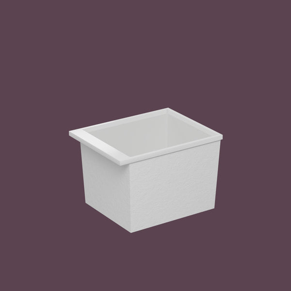 Omnitub Sheer – 900 × 700 Deep Soaking Tub – 600mm Depth — side three-quarter [render:ext3q:nofeet] [bg:deepaub]