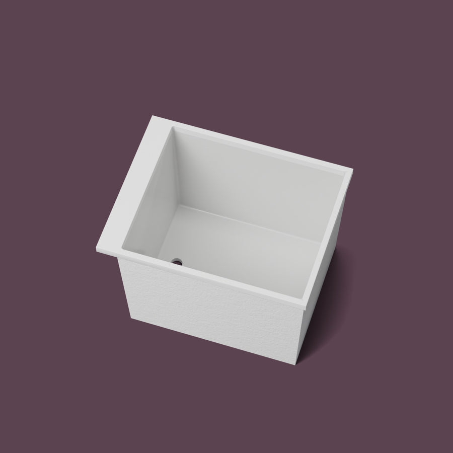 Omnitub Sheer – 900 × 700 Deep Soaking Tub – 600mm Depth — looking in