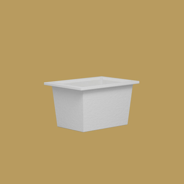1050 x 750 Deep Soaking Tub – 600mm Depth – Rectangular – Omnitub — low corner [render:lowcorner:nofeet] [bg:brass]