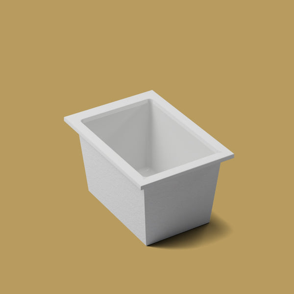 1050 x 750 Deep Soaking Tub – 600mm Depth – Rectangular – Omnitub — three-quarter [render:quarter:nofeet] [bg:brass]