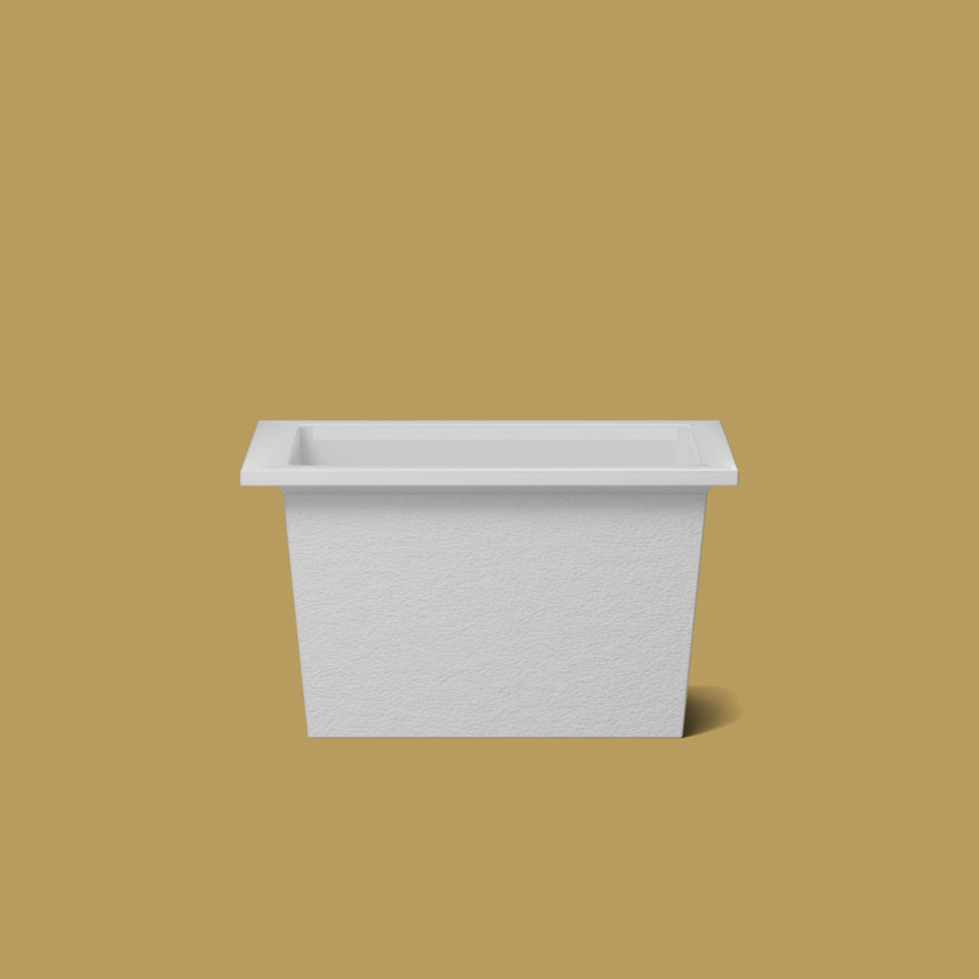 1050 x 750 Deep Soaking Tub – 600mm Depth – Rectangular – Omnitub — side elevation