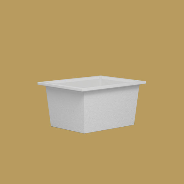 1150 x 900 Deep Soaking Tub – 600mm Depth – Rectangular – Omnitub — low corner [render:lowcorner:nofeet] [bg:brass]