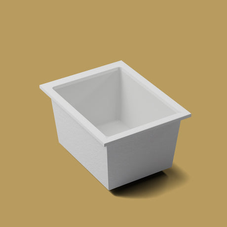1150 x 900 Deep Soaking Tub – 600mm Depth – Rectangular – Omnitub — three-quarter on the feet kit [render:quarter:feet] [bg:brass]