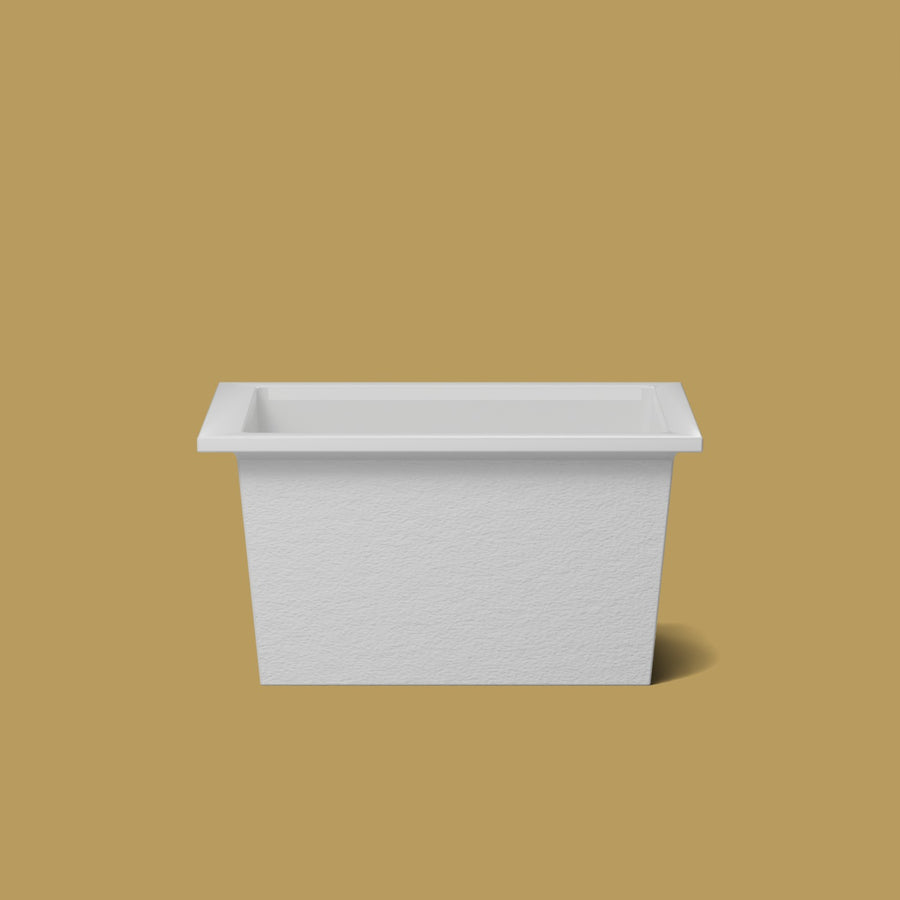 1150 x 900 Deep Soaking Tub – 600mm Depth – Rectangular – Omnitub — side elevation