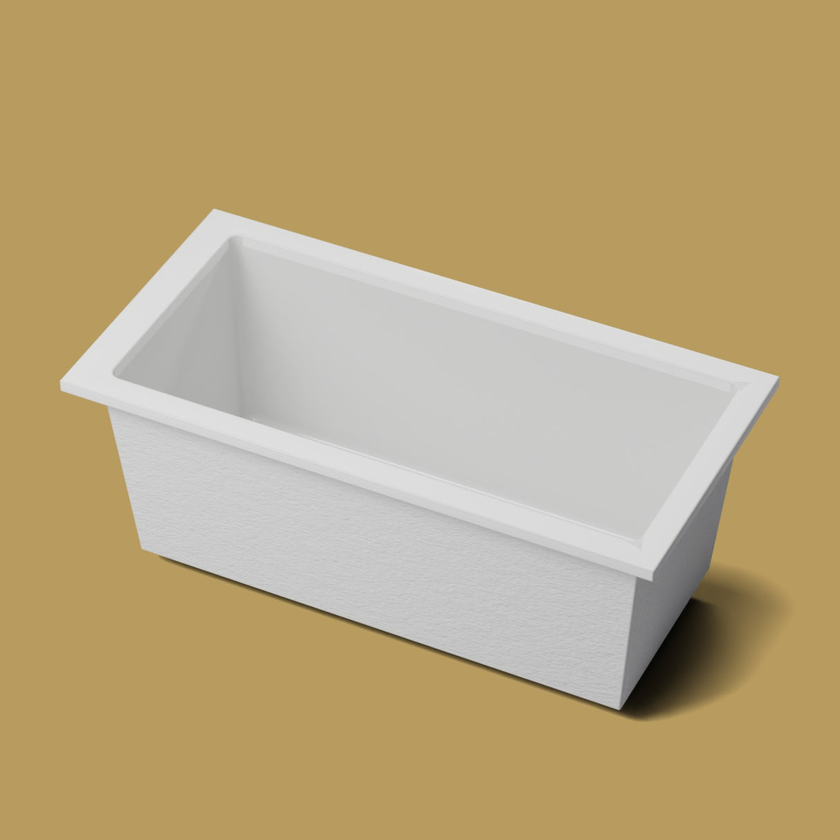 1600 x 800 Deep Soaking Tub – 600mm Depth – Rectangular – Omnitub — hero on the feet kit [render:hero:feet] [bg:brass]
