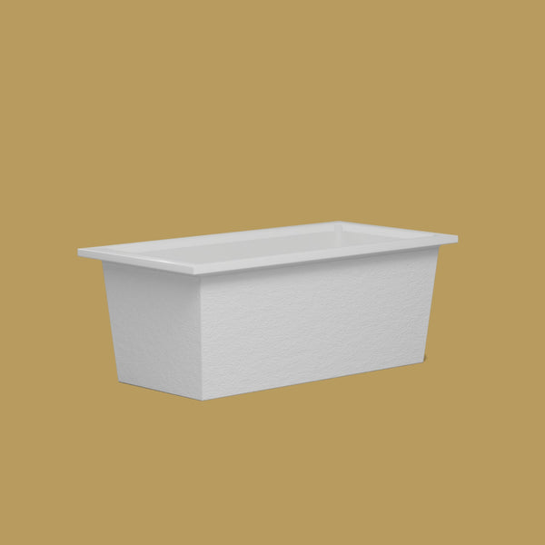 1600 x 800 Deep Soaking Tub – 600mm Depth – Rectangular – Omnitub — low corner [render:lowcorner:nofeet] [bg:brass]