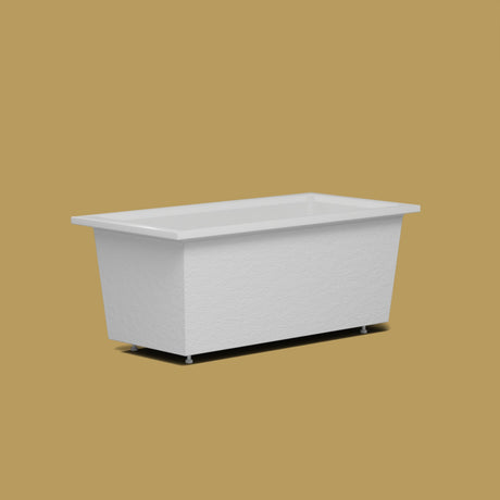 1600 x 800 Deep Soaking Tub – 600mm Depth – Rectangular – Omnitub — low corner on the feet kit [render:lowcorner:feet] [bg:brass]