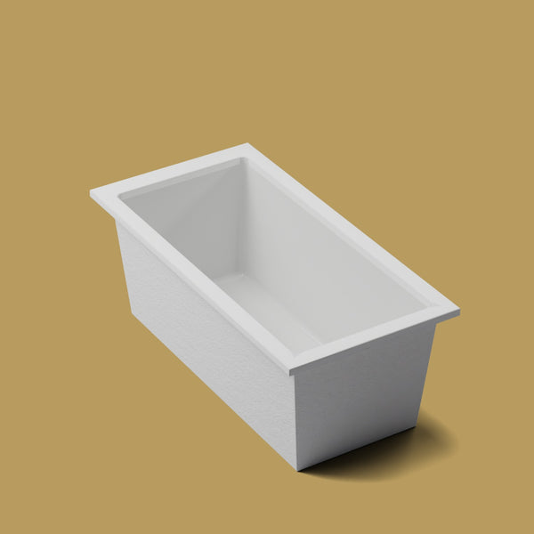 1600 x 800 Deep Soaking Tub – 600mm Depth – Rectangular – Omnitub — three-quarter [render:quarter:nofeet] [bg:brass]
