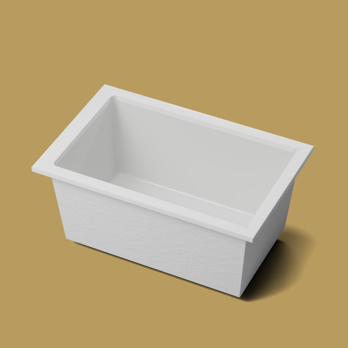 1400 x 900 Deep Soaking Tub – 600mm Depth – Rectangular – Omnitub — hero on the feet kit [render:hero:feet] [bg:brass]