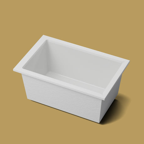 1400 x 900 Deep Soaking Tub – 600mm Depth – Rectangular – Omnitub — hero on the feet kit [render:hero:feet] [bg:brass]