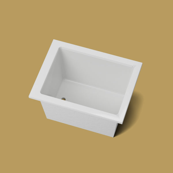 1050 x 800 Deep Soaking Tub – 600mm Depth – Rectangular – Omnitub — looking in [render:lookin:nofeet] [bg:brass]