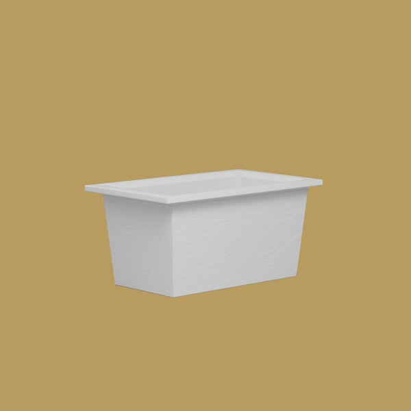 1250 x 750 Deep Soaking Tub – 600mm Depth – Rectangular – Omnitub — low corner [render:lowcorner:nofeet] [bg:brass]