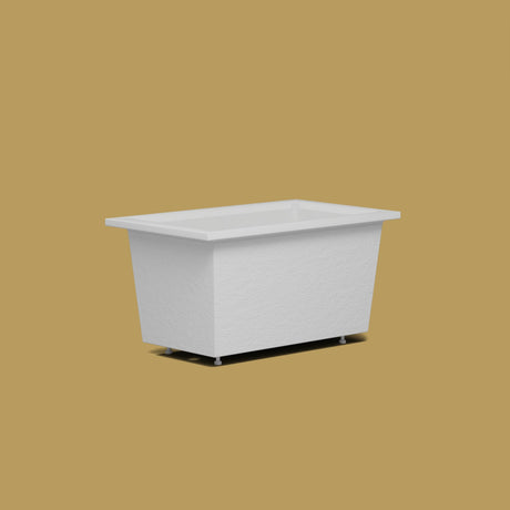 1250 x 750 Deep Soaking Tub – 600mm Depth – Rectangular – Omnitub — low corner on the feet kit [render:lowcorner:feet] [bg:brass]