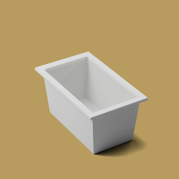 1250 x 750 Deep Soaking Tub – 600mm Depth – Rectangular – Omnitub — three-quarter [render:quarter:nofeet] [bg:brass]