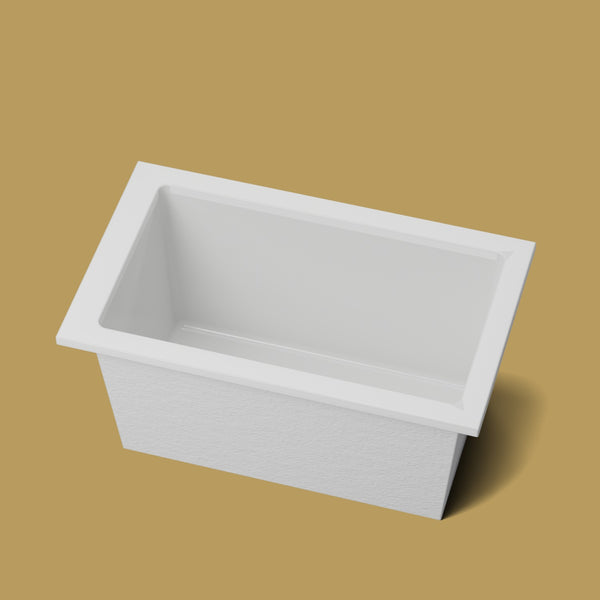 1250 x 750 Deep Soaking Tub – 600mm Depth – Rectangular – Omnitub — rim detail [render:rimdetail:nofeet] [bg:brass]