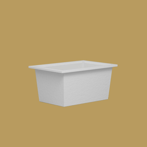 1250 x 850 Deep Soaking Tub – 600mm Depth – Rectangular – Omnitub — low corner [render:lowcorner:nofeet] [bg:brass]