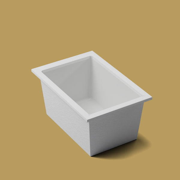1250 x 850 Deep Soaking Tub – 600mm Depth – Rectangular – Omnitub — three-quarter [render:quarter:nofeet] [bg:brass]