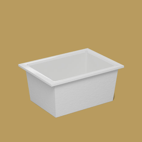 1300 x 950 Deep Soaking Tub – 600mm Depth – Rectangular – Omnitub — side three-quarter [render:ext3q:nofeet] [bg:brass]