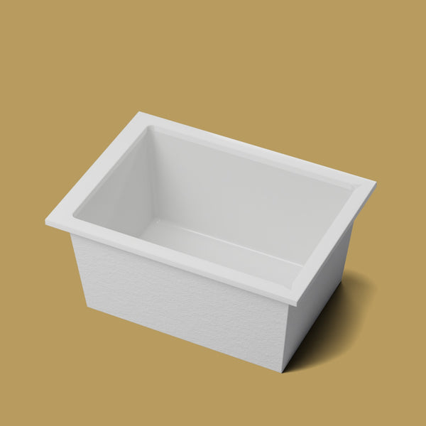 1300 x 950 Deep Soaking Tub – 600mm Depth – Rectangular – Omnitub — hero [render:hero:nofeet] [bg:brass]