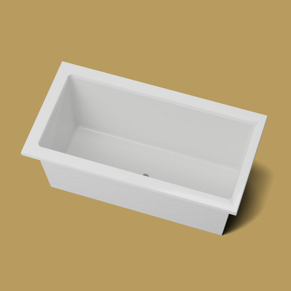 1500 x 800 Deep Soaking Tub – 600mm Depth – Rectangular – Omnitub (B100) — looking in [render:lookin:nofeet] [bg:brass]