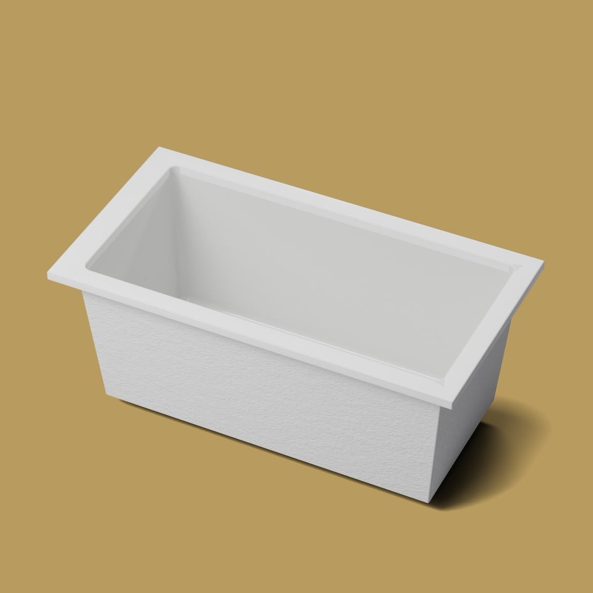 1500 x 800 Deep Soaking Tub – 600mm Depth – Rectangular – Omnitub — hero on the feet kit [render:hero:feet] [bg:brass]