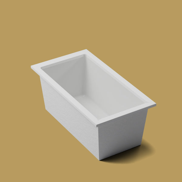 1500 x 800 Deep Soaking Tub – 600mm Depth – Rectangular – Omnitub — three-quarter [render:quarter:nofeet] [bg:brass]