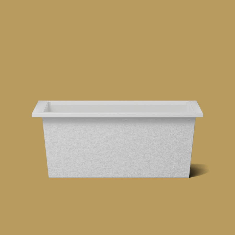 1500 x 800 Deep Soaking Tub – 600mm Depth – Rectangular – Omnitub — side elevation