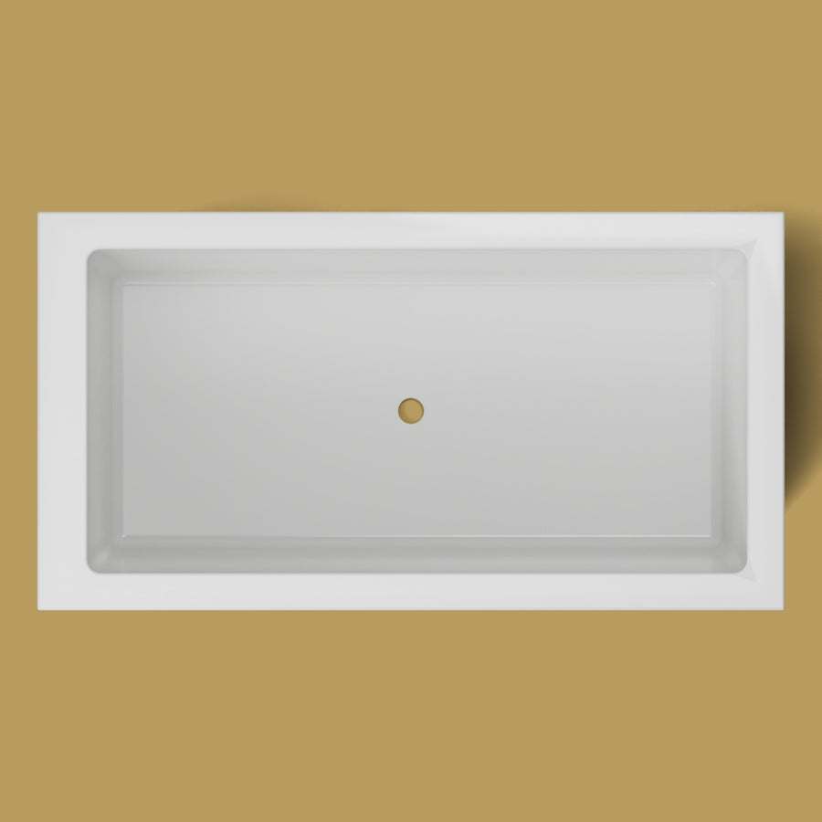 1500 x 800 Deep Soaking Tub – 600mm Depth – Rectangular – Omnitub — from above