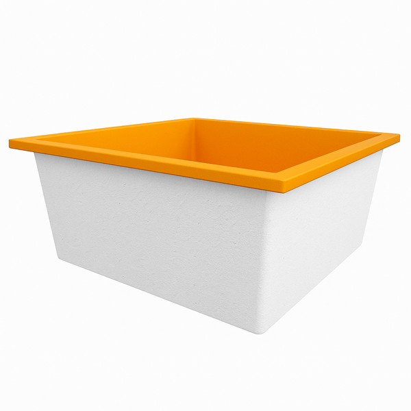 Omnitub 1600 x 1600 deep soaking tub 600mm depth extra large square - configuration detail 4