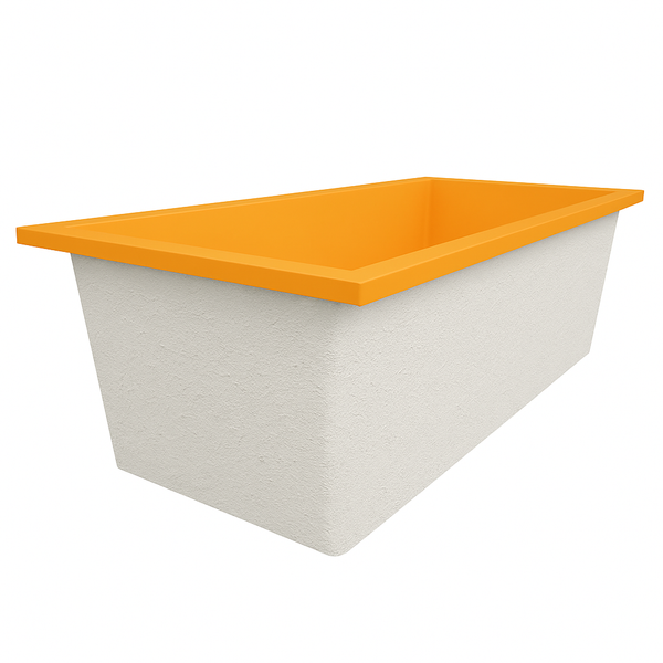 Omnitub Deluxe Plus 1800 x 800 handmade UK deep soaking tub 600mm depth rectangular - styled setting 5