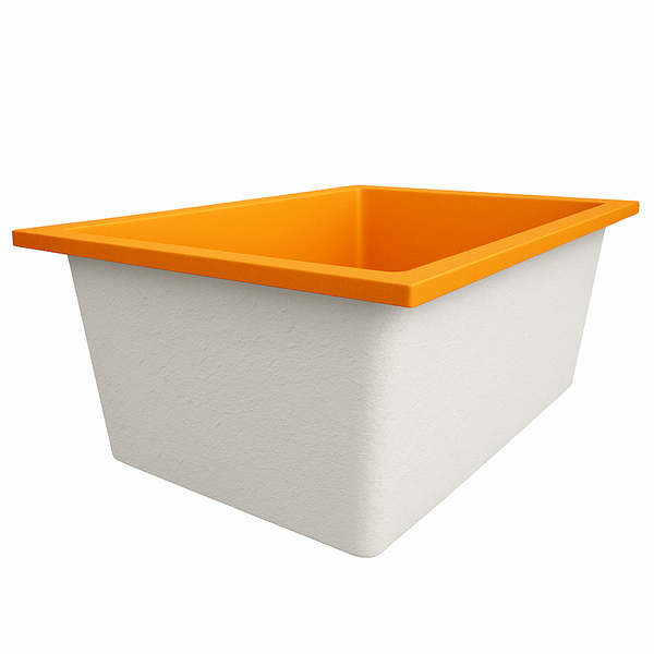 Omnitub Solo Plus 1250 x 1050 handmade UK deep soaking tub 600mm depth wide rectangular - styled setting 5