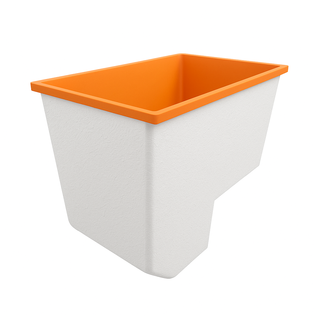 Deep Bathtub With Seat 1100 L x 700 W x 1000 Depth Handmade by Omnitub