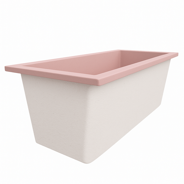 Omnitub Deluxe 1700 x 750 handmade UK deep soaking tub 600mm depth rectangular - interior detail 6