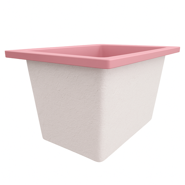 Omnitub Solo Max 1050 x 800 handmade UK deep soaking tub 600mm depth rectangular - lifestyle setting 5