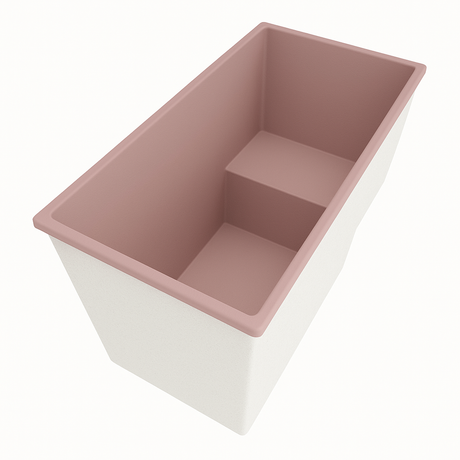 Deep Bathtub With Seat 1495 L x 800 W x 1000 Depth Handmade by Omnitub