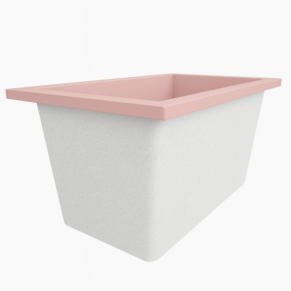Omnitub 1250 x 750 Deep Soaking Bathtub – 600mm Internal Depth – Rectangular