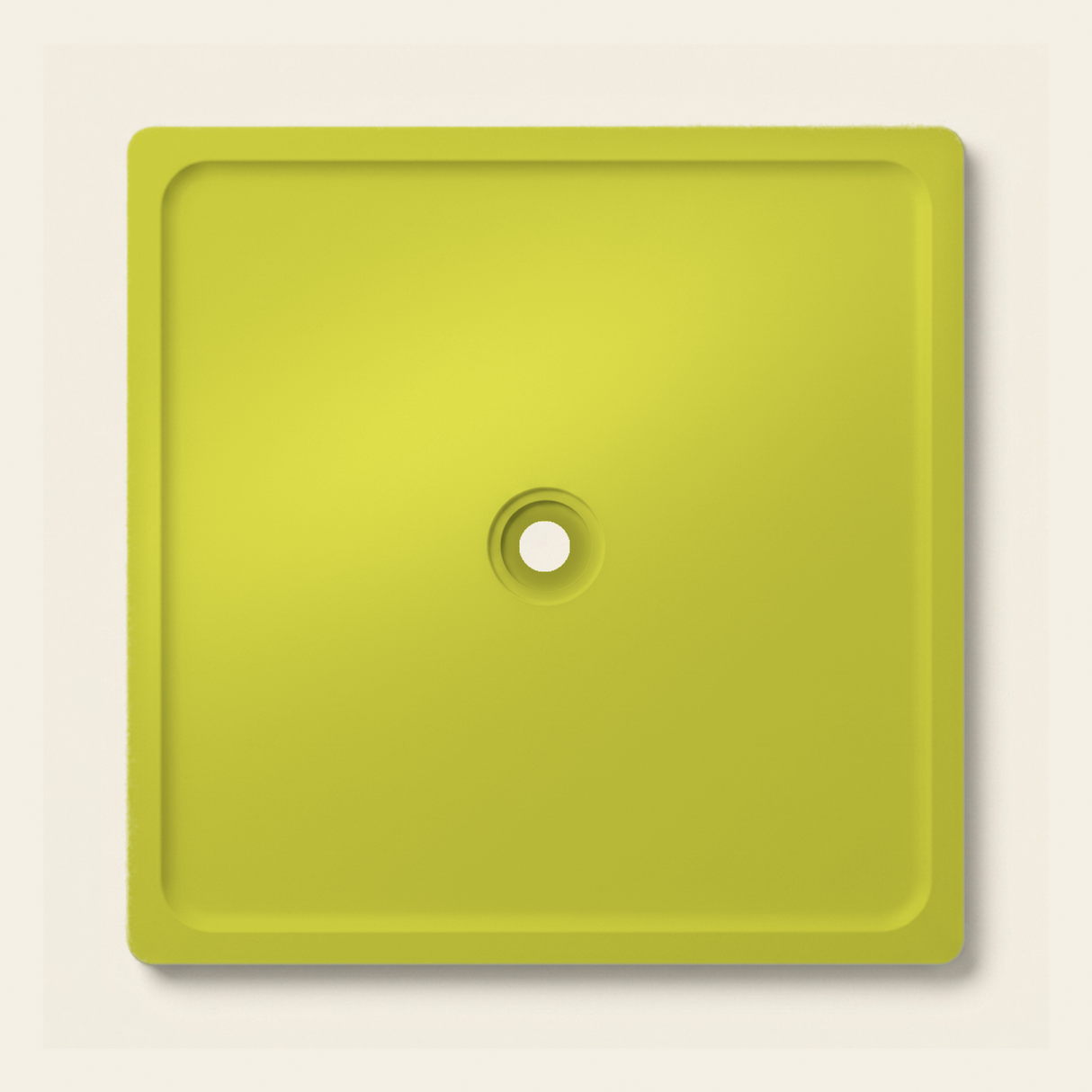 OMN-V5B Pale Lime — 1500 x 1500 shower tray