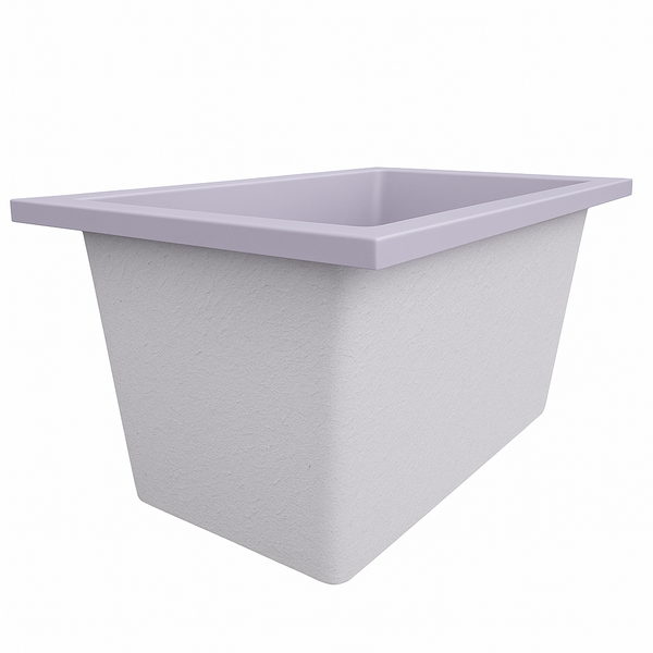 Omnitub Solo Supreme 1250 x 850 UK deep soaking tub 600mm depth rectangular - dimensions overview 5