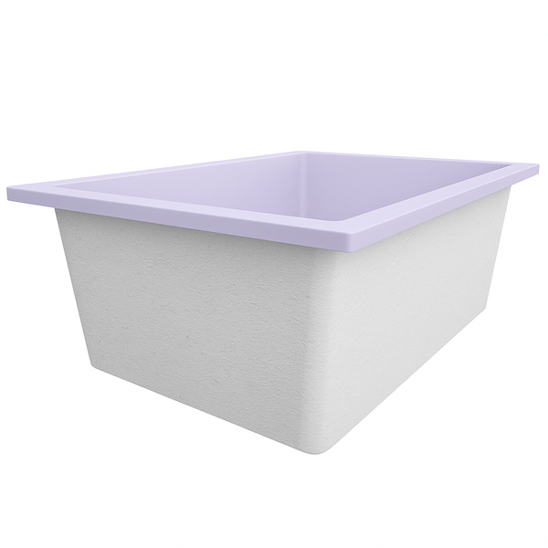 Omnitub Solo Plus 1250 x 1050 handmade UK deep soaking tub 600mm depth wide rectangular - configuration detail 5
