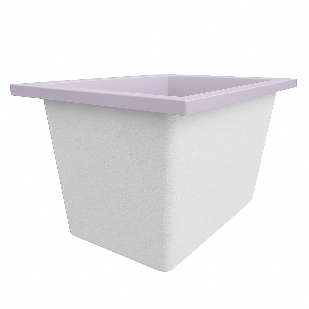 1050 x 750 Deep Soaking Tub – 600mm Depth – Rectangular – Omnitub
