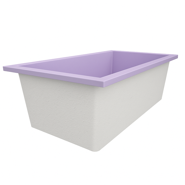 Omnitub Deluxe 1750 x 950 handmade UK deep soaking tub 600mm depth wide rectangular - main product view 5