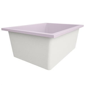 Omnitub Solo Extreme 1600 x 1050 handmade UK deep soaking tub 600mm depth wide rectangular - colour detail
