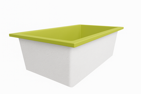 Deep Bathtub 1750 L x 950 W x 600 Soaking Depth Handmade by Omnitub