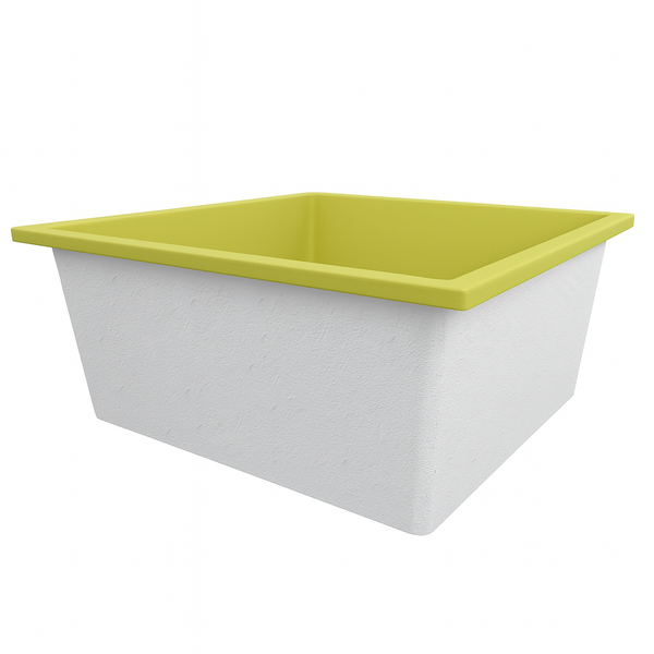 Omnitub 1600 x 1600 deep soaking tub 600mm depth extra large square - main product view 5